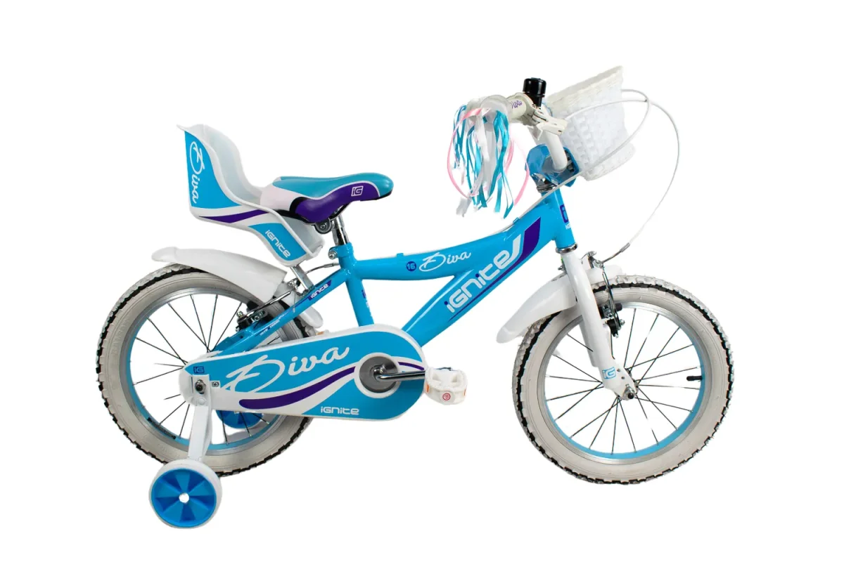 Ignite Diva 14-inch meisjesfiets menager-plus