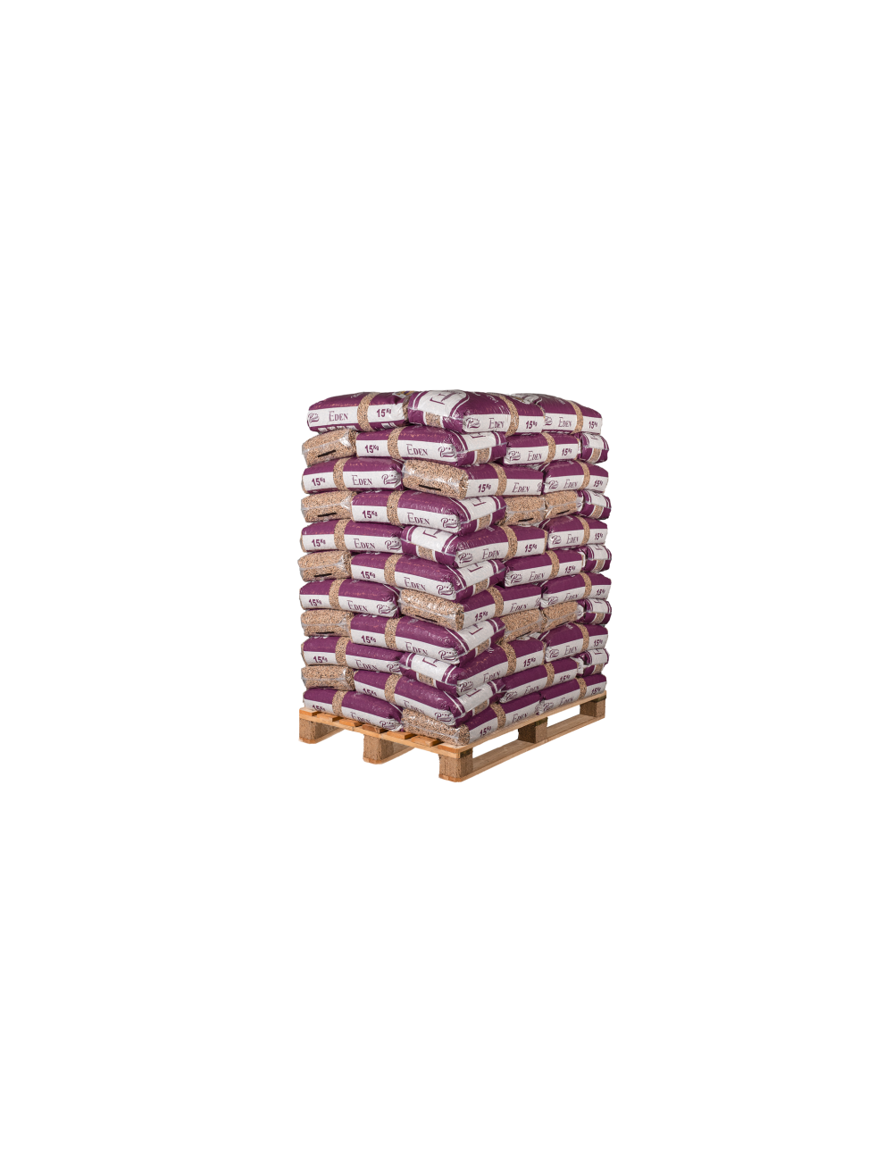 Premium Eden Pellets – Verpakking van 3 pallets – 1980 kg (132 zakken van 15 kg) menager-plus
